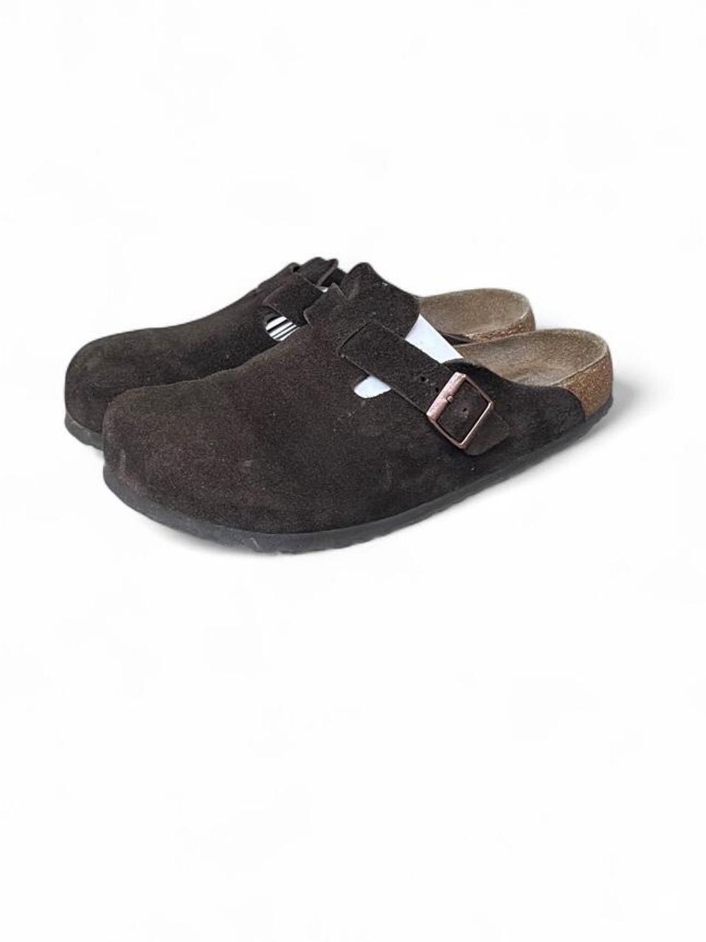 Birkenstock Boston Soft Footbed Mocha Brown Suede Clogs EU 44 US Men's 11 R